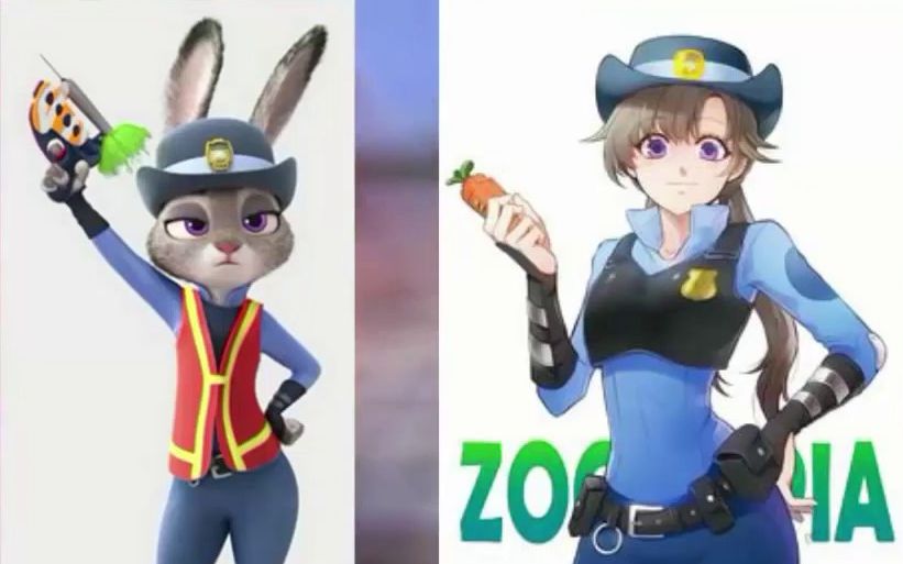 当《疯狂动物城》全员拟人化